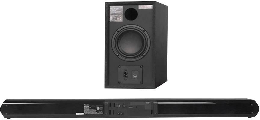 Toshiba TY-WSB600 Soundbar Schwarz Bluetooth®, inkl. kabellosem Subwoofer, USB