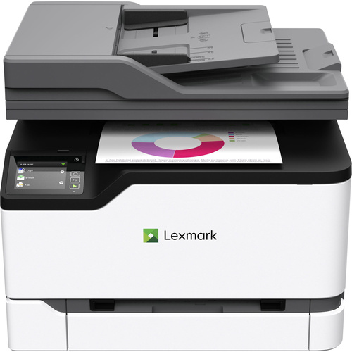 Lexmark MC3224adwe Farblaser Multifunktionsdrucker A4 Drucker, Scanner, Kopierer, Fax LAN, WLAN, Duplex, ADF