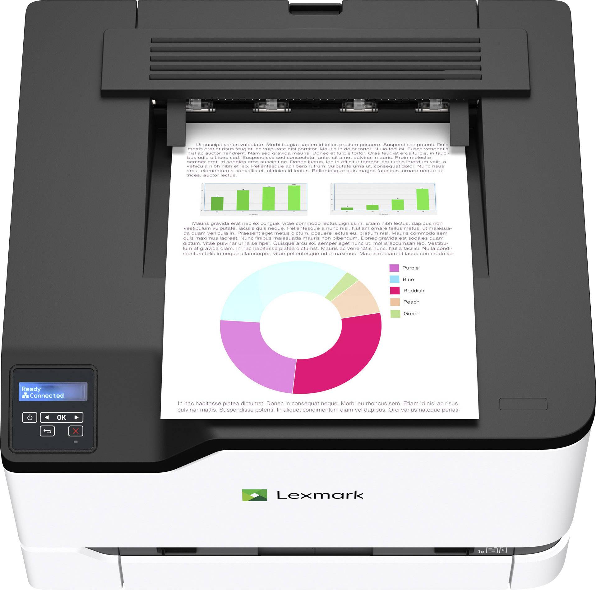Lexmark C3224dw Farblaser Drucker A4 22 S./min 22 S./min 600 x 600 dpi LAN, WLAN, Duplex