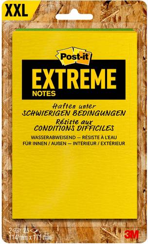Post-it Haftnotiz EXT57M-2-FRGE 171mm x 114mm Gelb, Grün, Orange, Türkis 50 Blatt