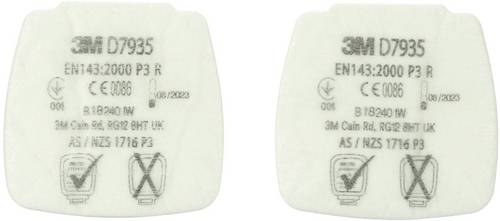 3M D7935 Secure Click Partikel-Einlegefilter D7935 P3 R Partikelfilter 4St.