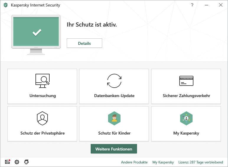 Kaspersky Internet Security + Android Security (Code in a Box) Vollversion, 1 Lizenz Windows, Andro