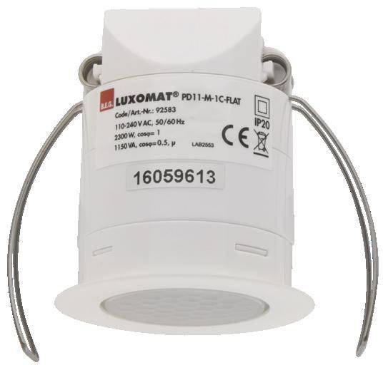 B.E.G. Brück 92583 Einbau, Unterputz Präsenzmelder 360° Relais Weiß IP20