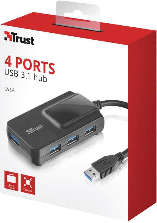 Trust OILA 4 Port USB 3.1-Hub