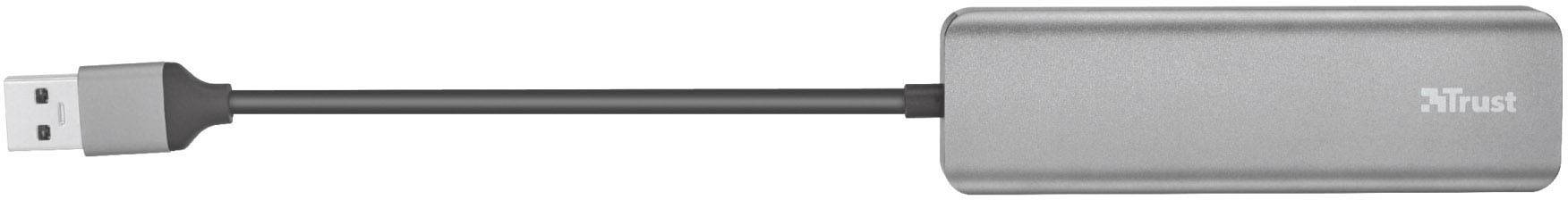 Trust HALYX 4 Port USB 3.2 Gen 1-Hub (USB 3.0) Silber