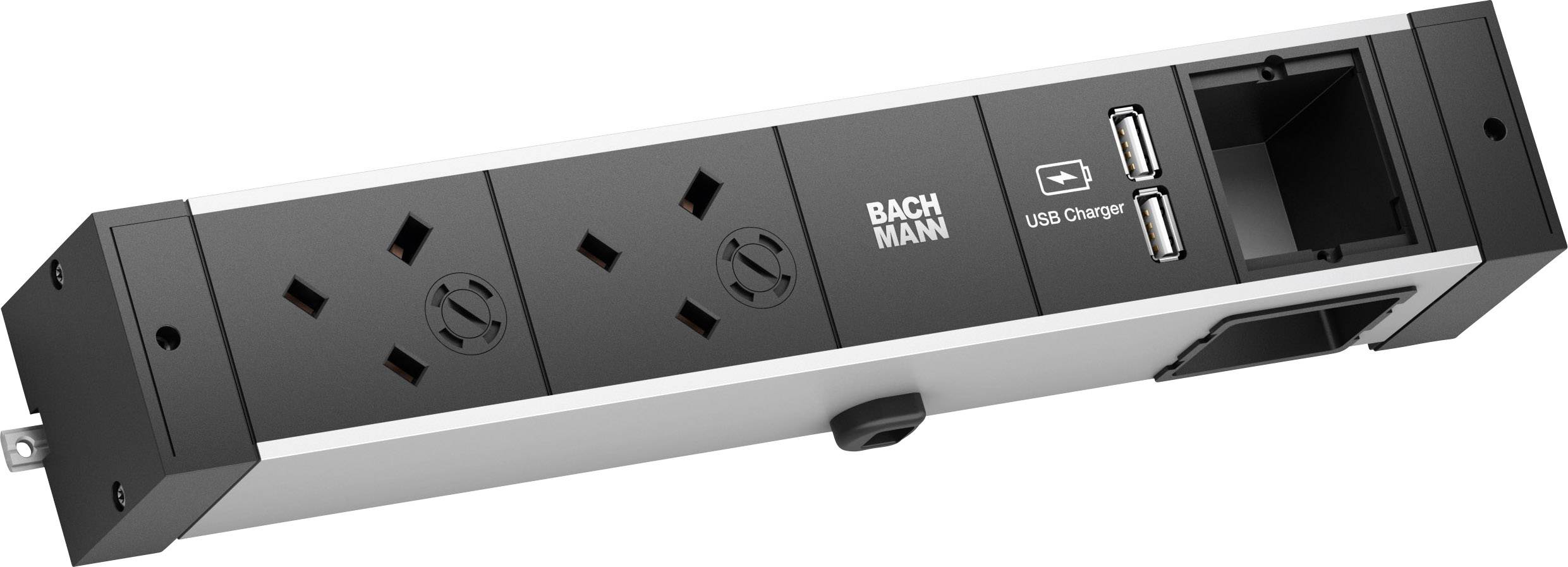 Bachmann 941.003 Tischsteckdose 2fach GST18i Anschlussbuchse 1St.