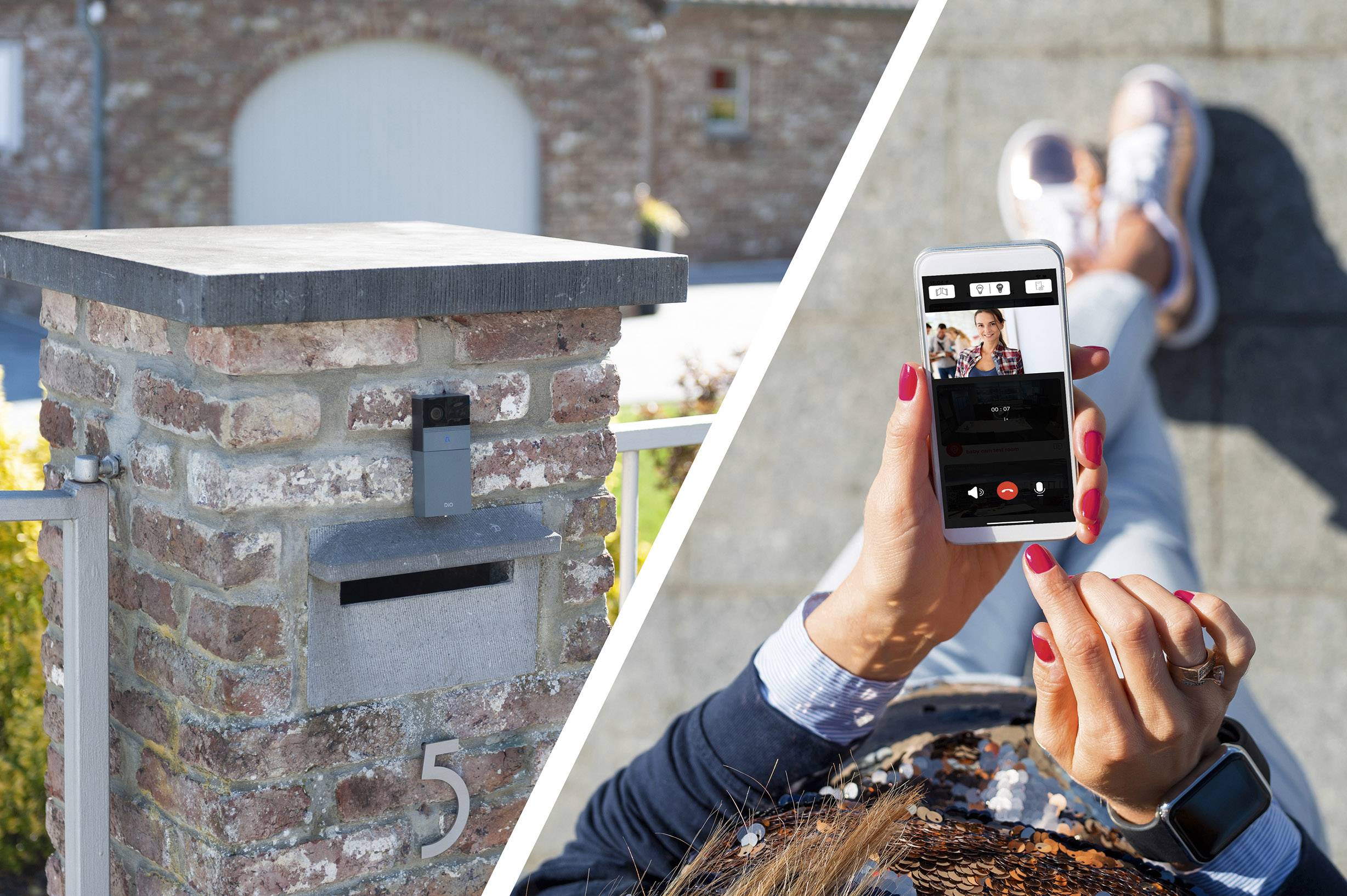 WLAN-Video-Türsprechanlage Dio DIOVDP-B01