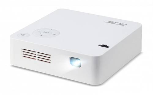 Acer Beamer C202i DLP Helligkeit: 250lm 854 x 480 WVGA 5000 : 1 Weiß