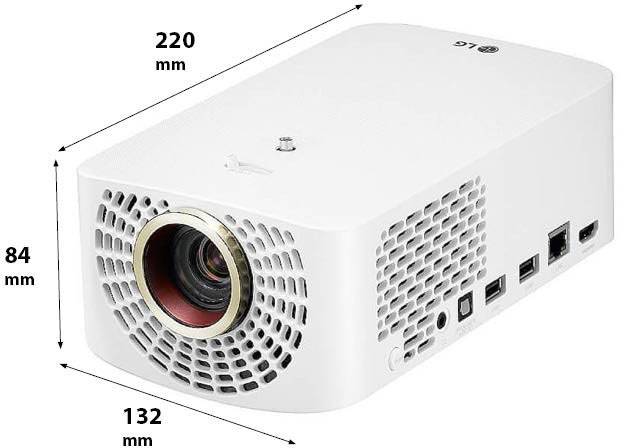 LG Electronics Beamer HF60LS DLP Helligkeit: 1400lm 1920 x 1080 HDTV 150000 : 1 Weiß