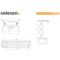 Celexon PL1000 Beamer-Deckenhalterung Höhenverstellbar Silber Celexon PL1000 Beamer-Deckenhalterung Höhenverstellbar Silber
