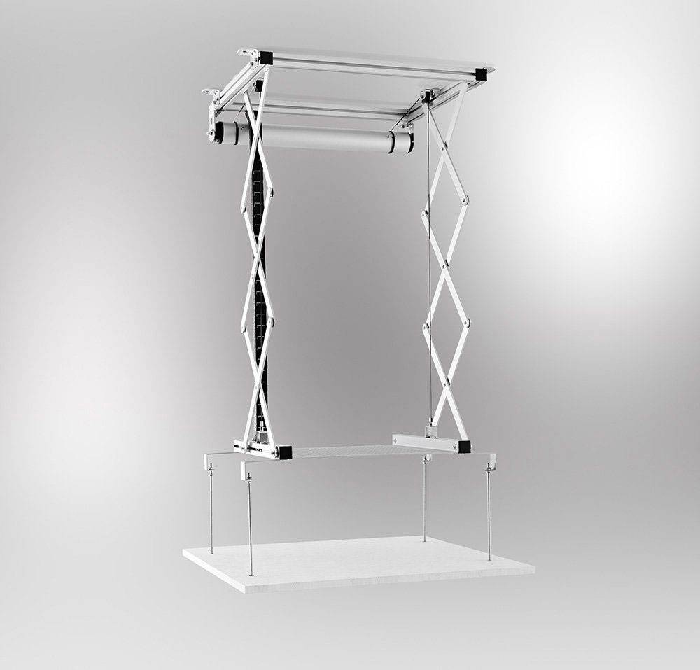 Celexon PL1000 Beamer-Deckenhalterung Höhenverstellbar Silber