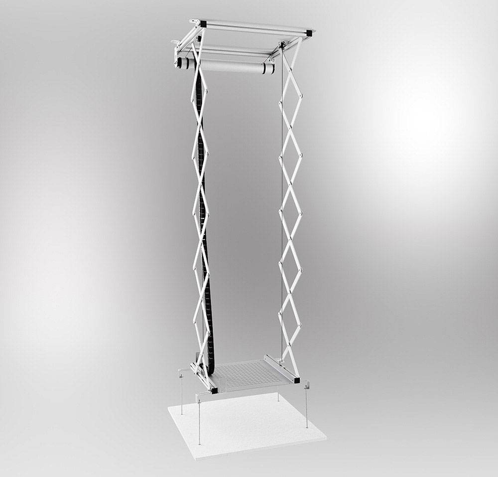 Celexon PL2000 Beamer-Deckenhalterung Höhenverstellbar Silber