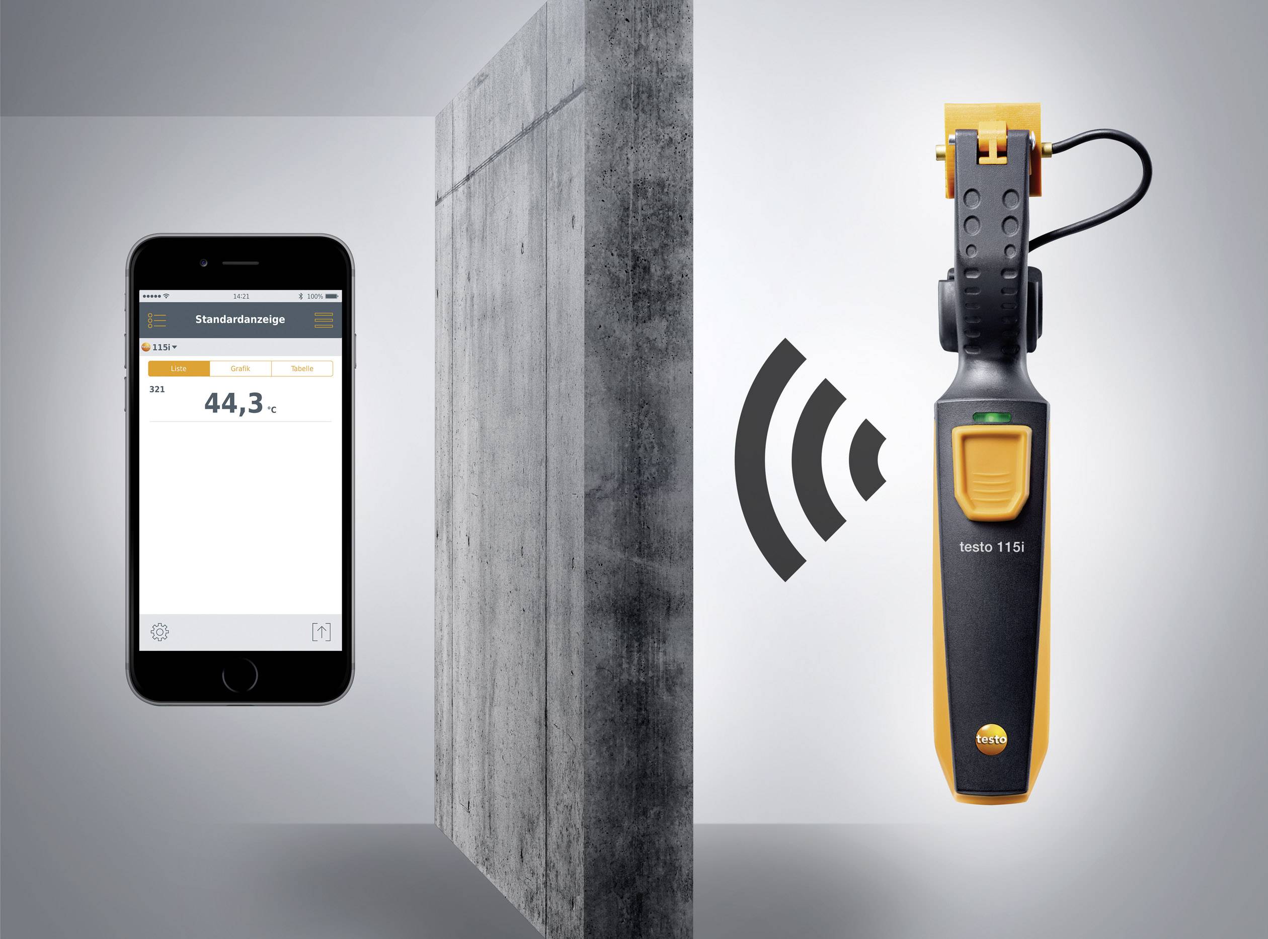 Testo 115i Temperatur-Messgerät -40 - +150°C