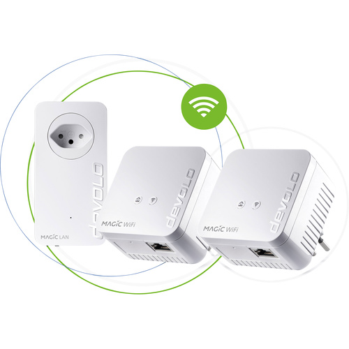 Devolo Magic 1 WiFi mini Multiroom Kit CH Powerline WLAN Network Kit 8573 CH Powerline, VRRP 1200 M