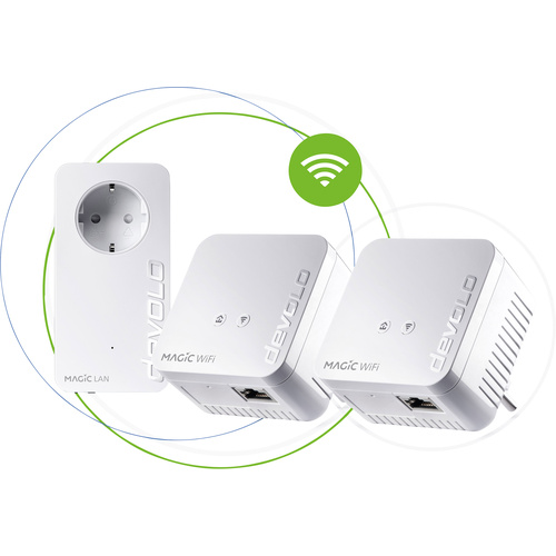 Devolo Magic 1 WiFi mini Multiroom Kit BE Powerline WLAN Network Kit 8574 BE Powerline, WLAN 1200MBit/s