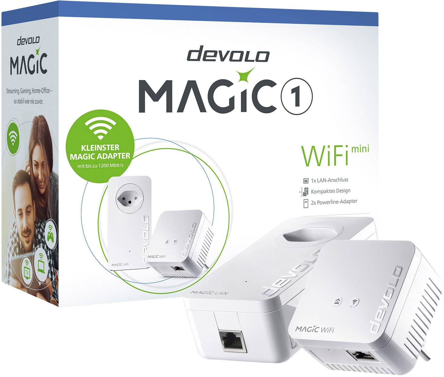 Devolo Magic 1 WiFi mini Starter Kit CH Powerline WLAN Starter Kit 8564 CH Powerline, WLAN 1200 MBit/s