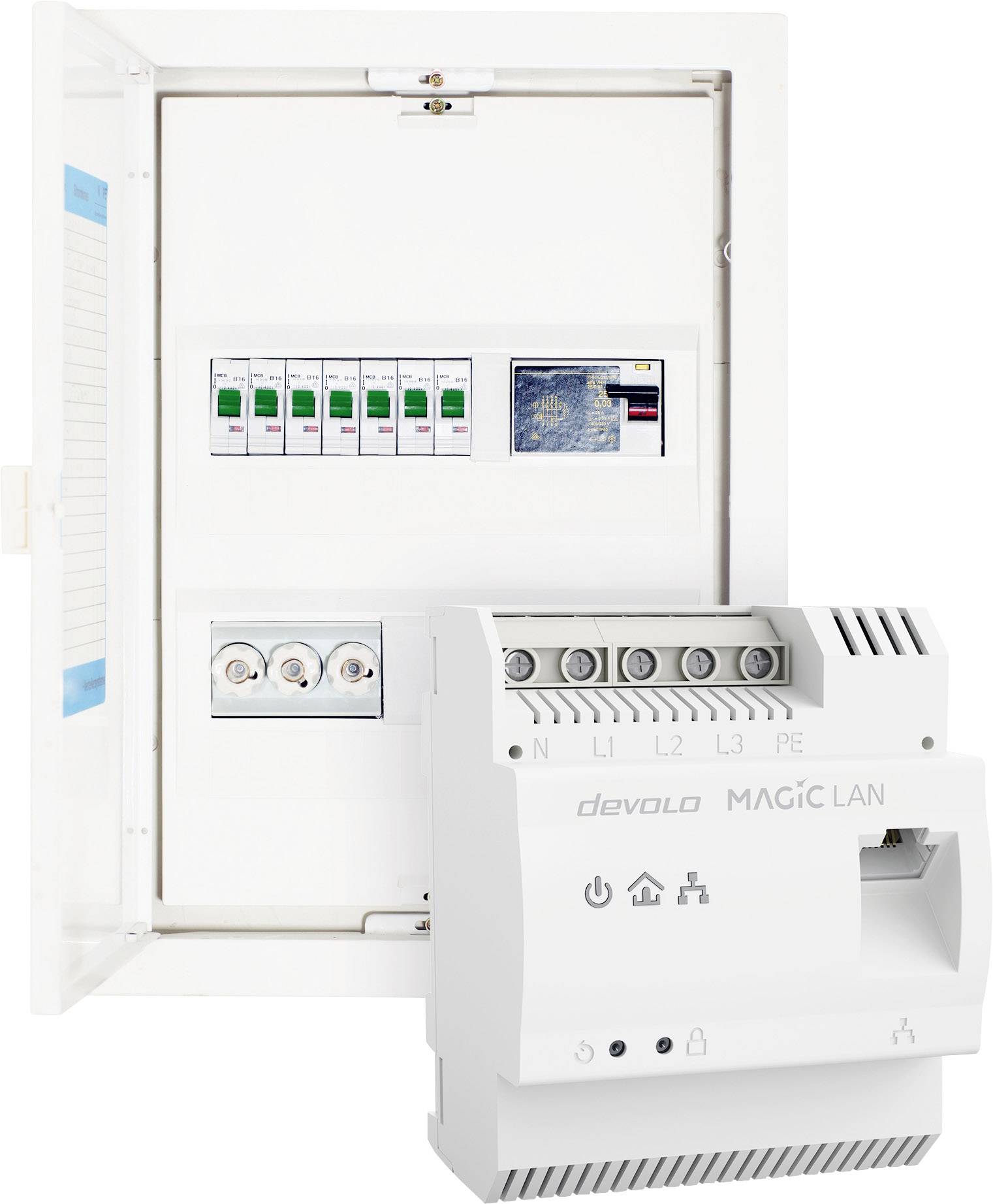 Devolo Magic 2 LAN Powerline DINrail Adapter 8528 EU Powerline 2400MBit/s