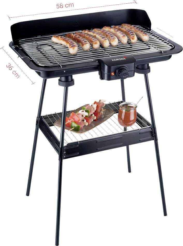 Korona 46220 Barbecue Elektro Standgrill Schwarz