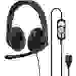 Hama Computer On Ear Headset kabelgebunden Stereo Schwarz Lautstärkeregelung, Mikrofon-Stummschaltu