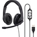 Hama Computer On Ear Headset kabelgebunden Stereo Schwarz Lautstärkeregelung, Mikrofon-Stummschaltu