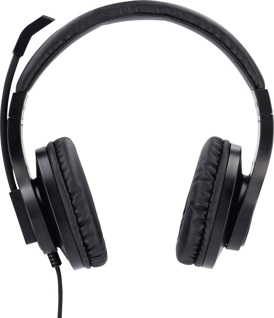Hama Over Ear Headset kabelgebunden Stereo Schwarz Lautstärkeregelung, Mikrofon-Stummschaltung Computer