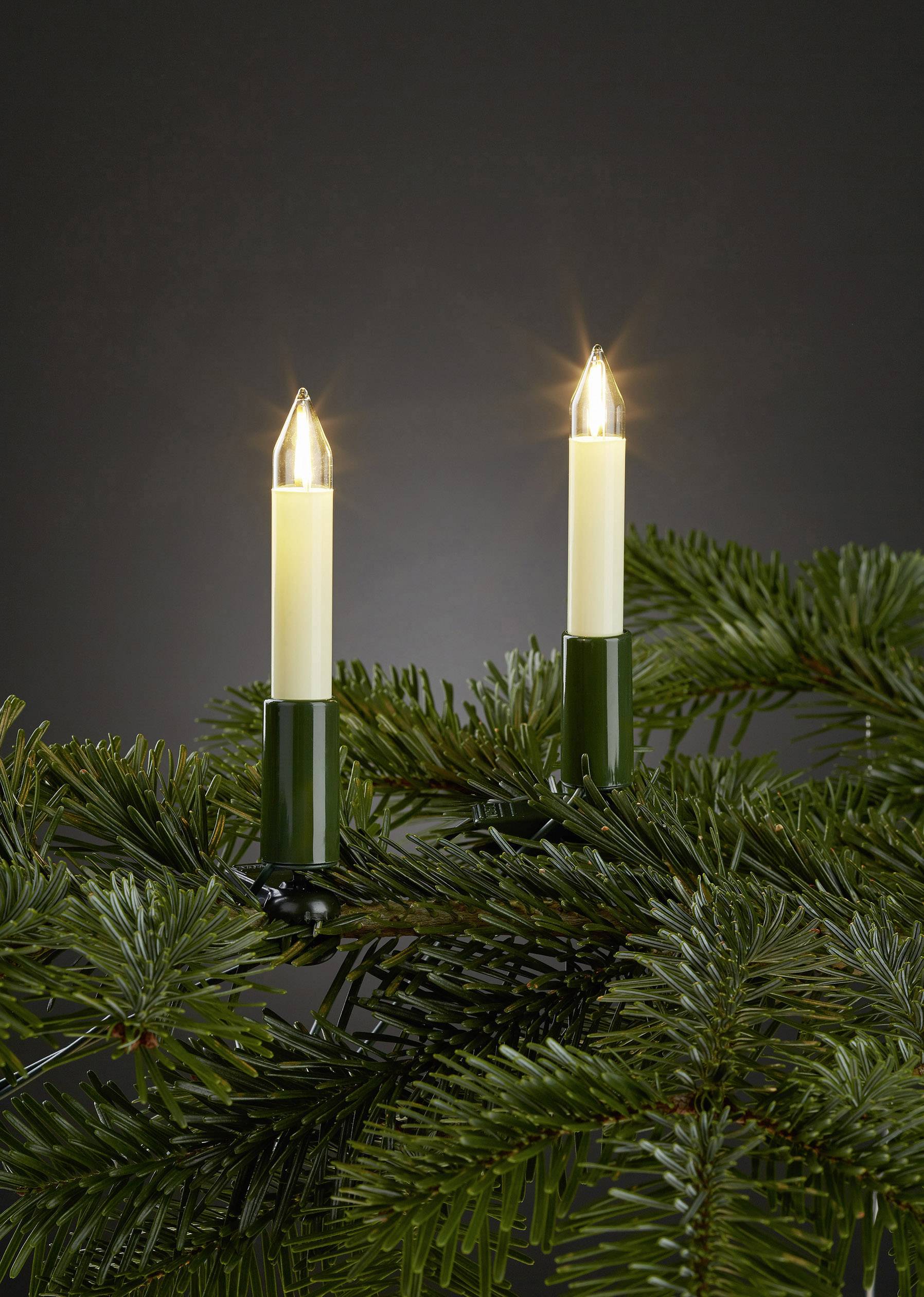 Hellum 802061 Weihnachtsbaum-Beleuchtung Innen netzbetrieben Anzahl Leuchtmittel 20 LED Warmweiß Beleuchtete Länge: 13.3 m