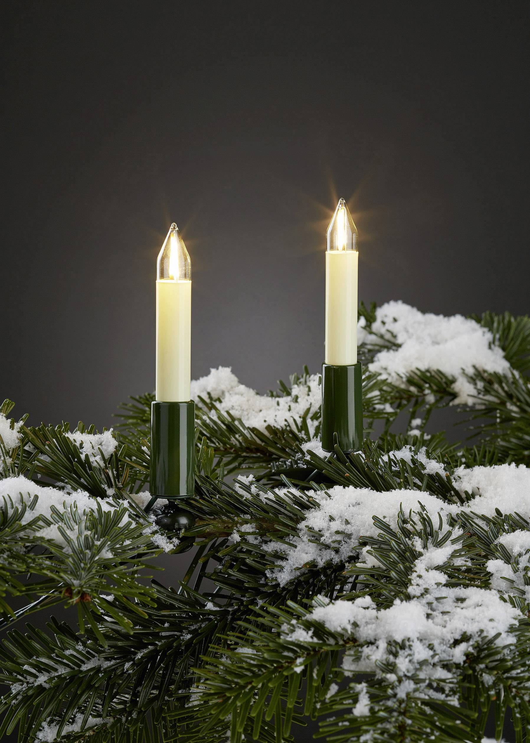 Hellum 845563 Weihnachtsbaum-Beleuchtung Außen netzbetrieben Anzahl Leuchtmittel 30 LED Warmweiß Beleuchtete Länge: 29 m Filament
