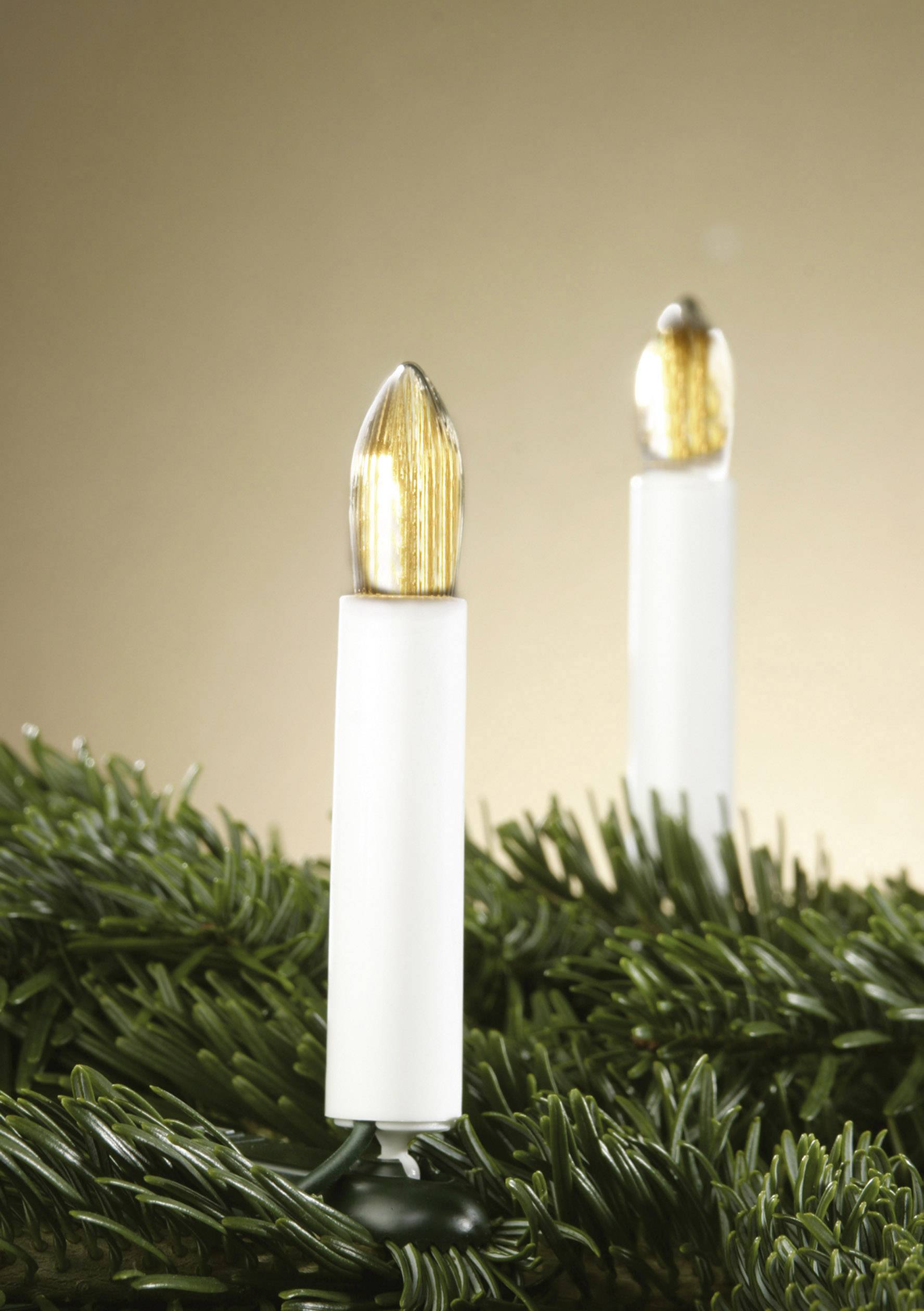 Hellum 812015 Weihnachtsbaum-Beleuchtung Innen netzbetrieben Anzahl Leuchtmittel 20 Glühlampe Bernstein Beleuchtete Länge: 13.3 m