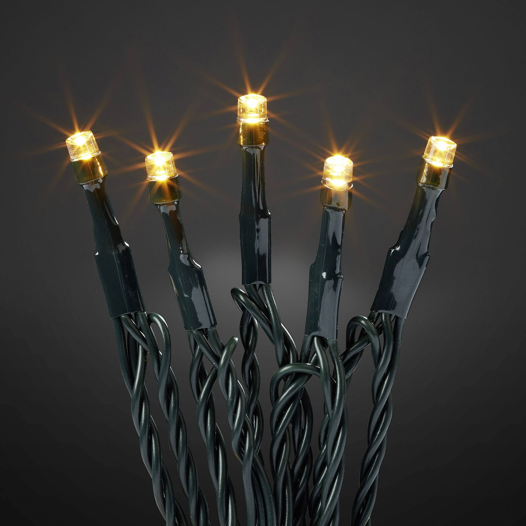 Hellum 576696 Micro-Lichterkette Außen netzbetrieben Anzahl Leuchtmittel 200 LED Beleuchtete Länge