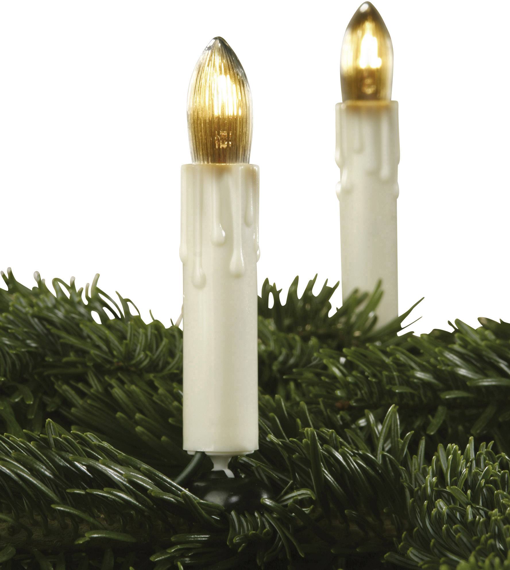 Hellum 812077 Weihnachtsbaum-Beleuchtung Innen netzbetrieben Glühlampe Amber Beleuchtete Länge: 13.