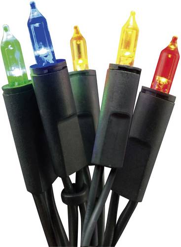 Hellum 577662 Mini-Lichterkette Innen netzbetrieben Anzahl Leuchtmittel 20 LED RGB Beleuchtete Läng