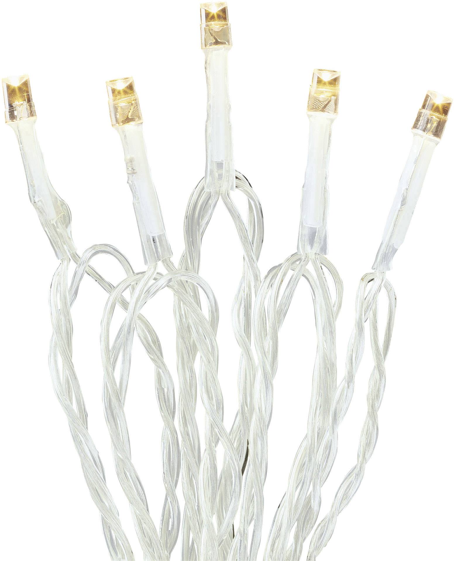 Hellum 524239 Micro-Lichterkette Innen batteriebetrieben Anzahl Leuchtmittel 20 LED Warmweiß Beleuchtete Länge: 2.75 m Timer