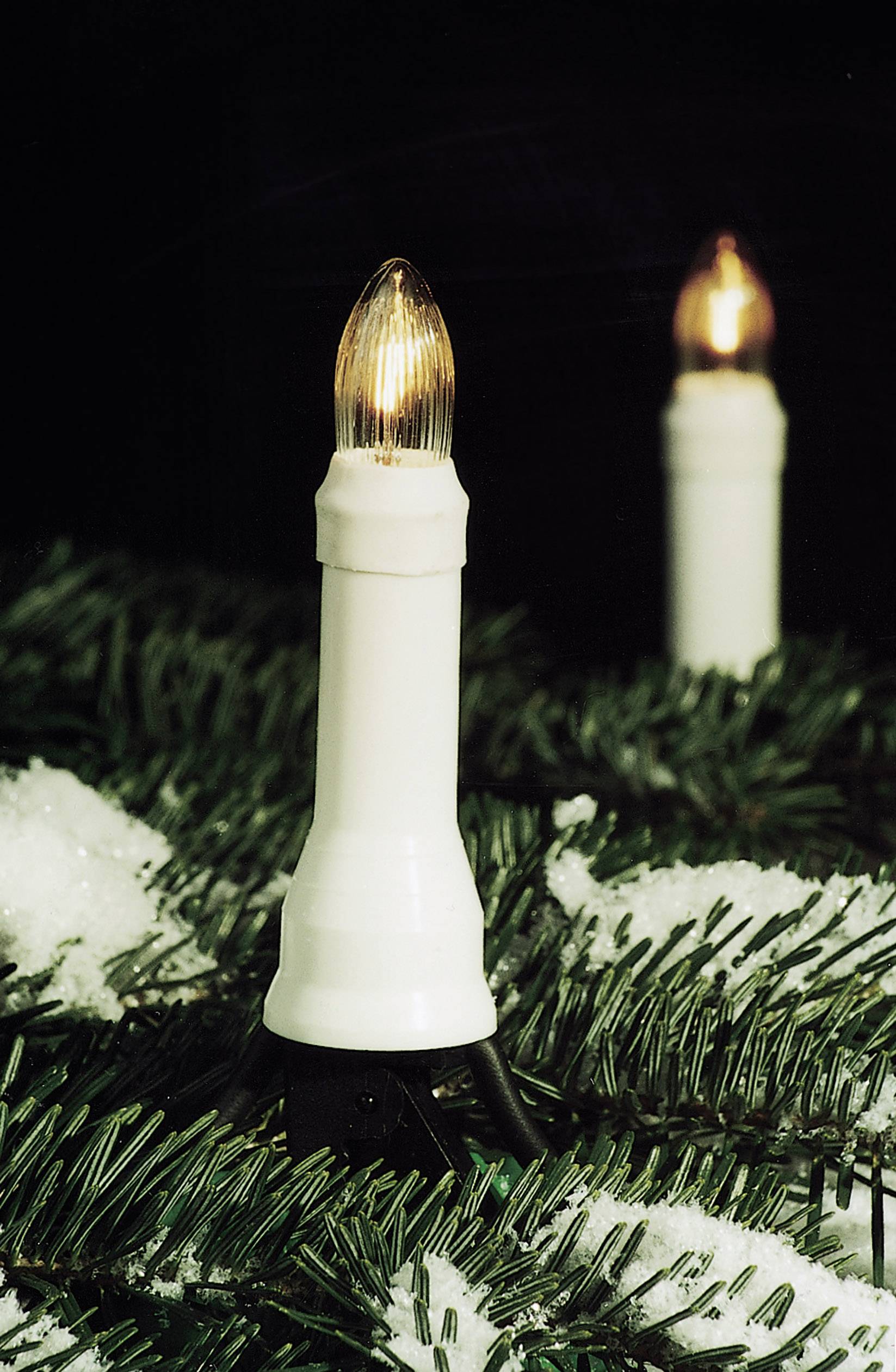 Hellum 640151 Weihnachtsbaum-Beleuchtung Außen netzbetrieben Anzahl Leuchtmittel 16 Glühlampe Bernstein Beleuchtete Länge: 6.75 m