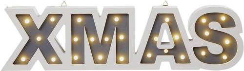 521719 Holz-Figur XMAS LED Weiß