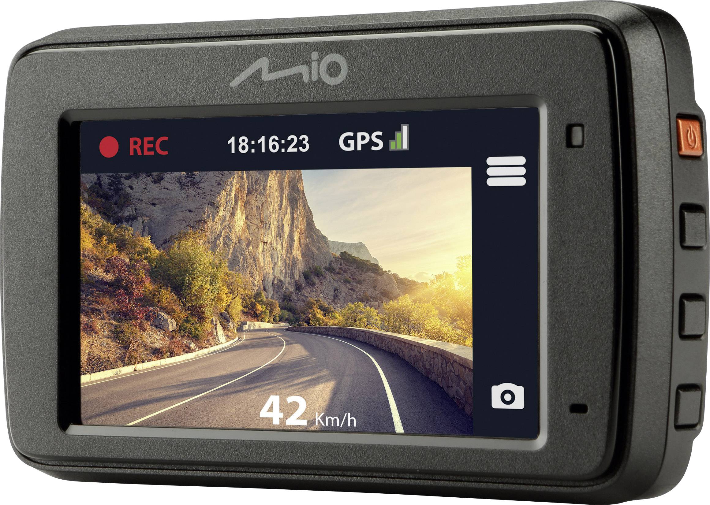 MIO MIVUE 731 Dashcam mit GPS Blickwinkel horizontal max.=130° Display, Auffahrwarner