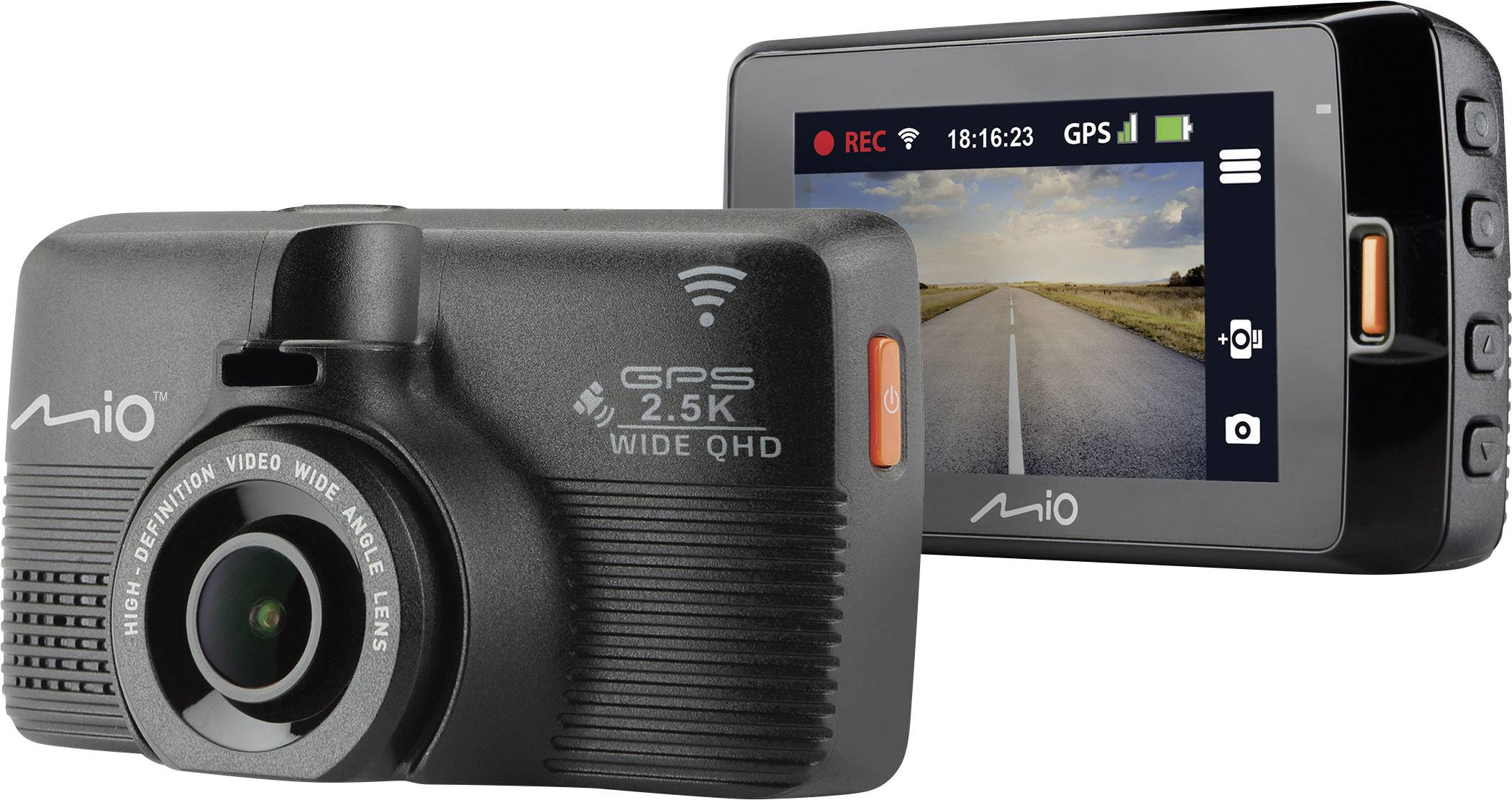 MIO MIVUE 798 Dashcam mit GPS Blickwinkel horizontal max.=150 ° Display