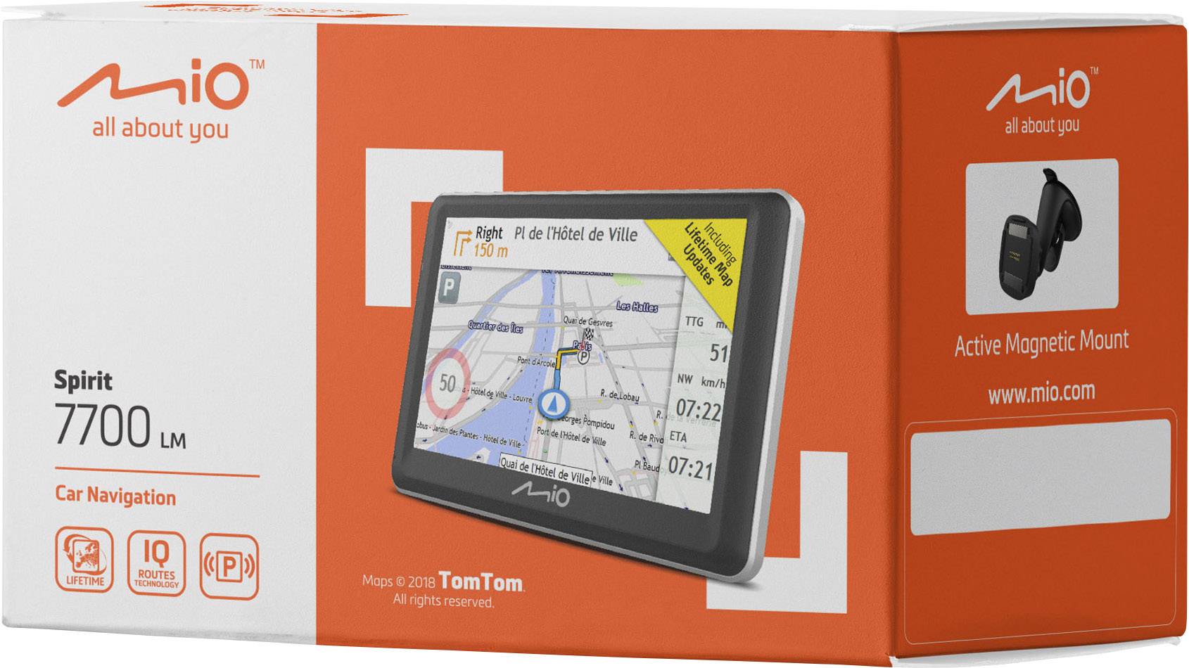 MIO SPIRIT 7700LM TRUCK LKW-Navi 12.7cm 5 Zoll Europa