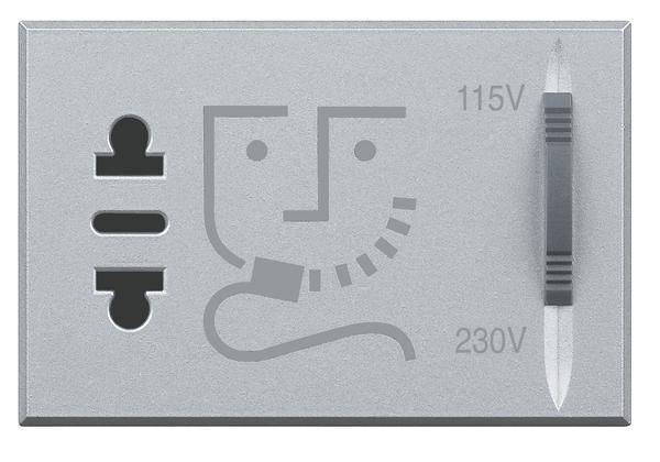 Legrand Rasiersteckdose Axolute Aluminium HC4177 1St.