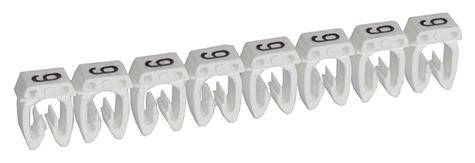 Legrand 038239 Kennzeichnungsclip Aufdruck 9 Außendurchmesser-Bereich 3.80 bis 5mm 038239