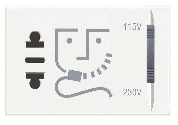 Legrand Rasiersteckdose Axolute Weiß HD4177 1St.