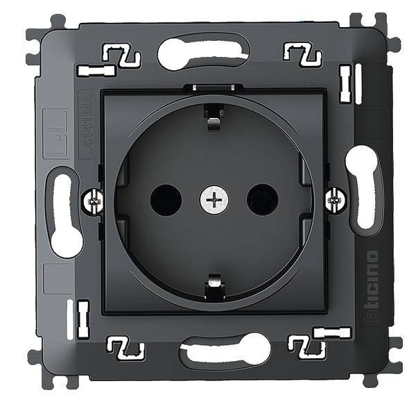 Legrand Steckdose Living&Light Anthrazit L4141MA 1St.