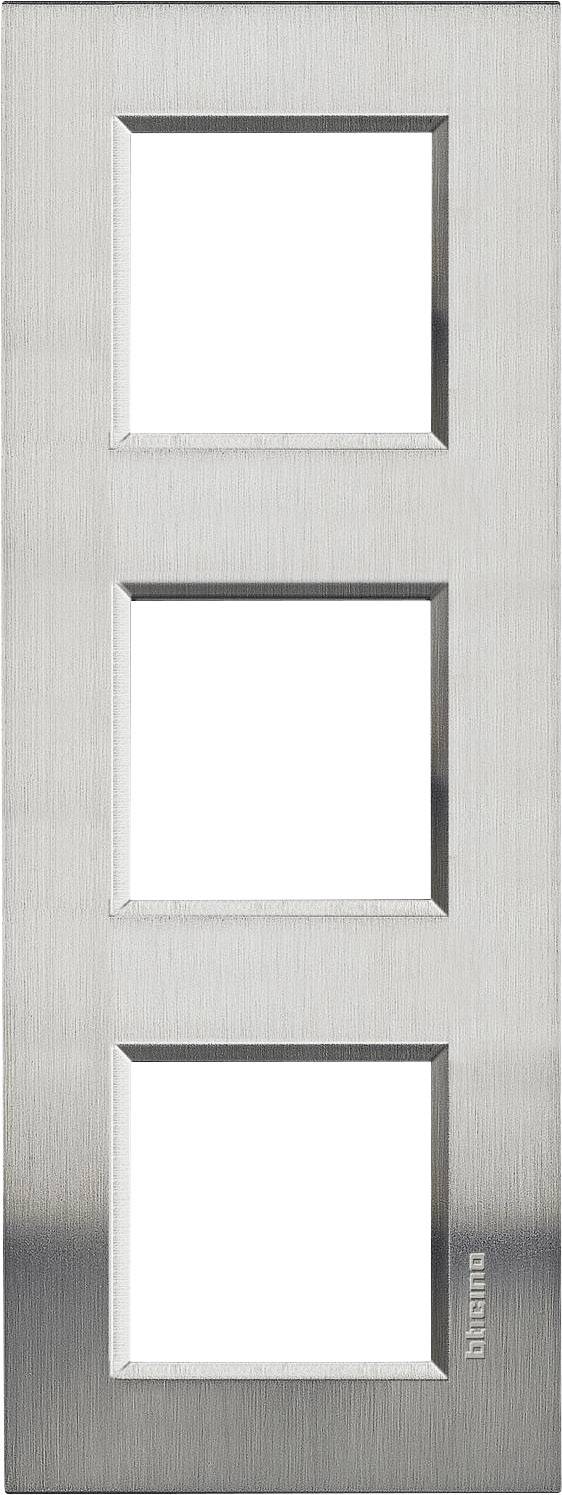 Legrand Rahmen Living&Light Edelstahl LNA4802M3ACS 1St.
