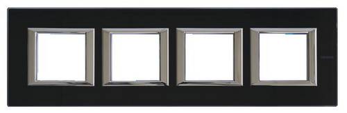 Legrand Rahmen Axolute Schwarz HA4802M4HVNN