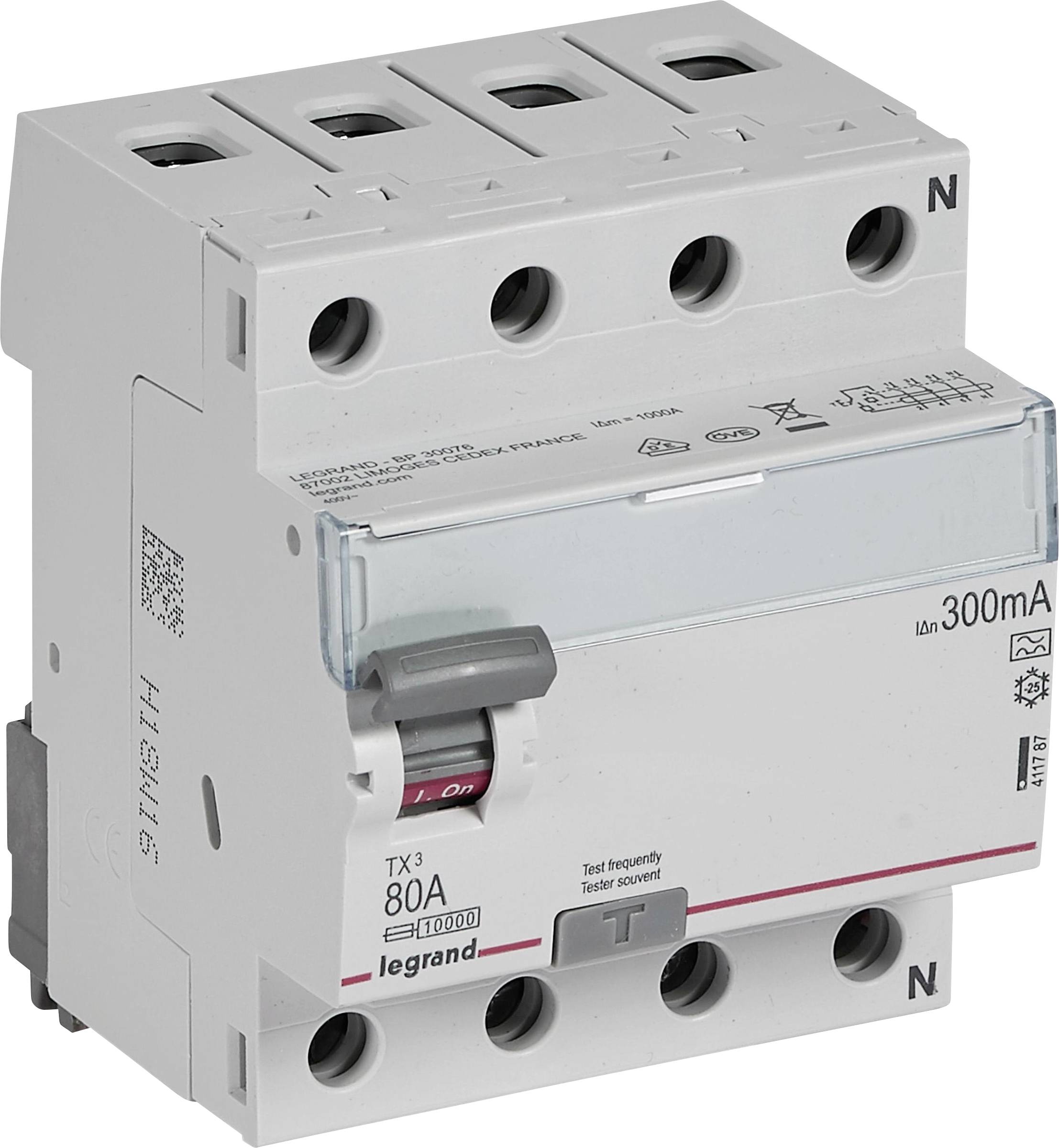 Legrand 411787 411787 FI-Schutzschalter A 80A 400V