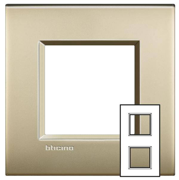 Legrand Rahmen Living&Light Gold LNE4802M2OF 1St.