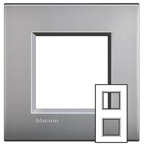 Legrand Rahmen Living&Light Grau LNE4802M2NK