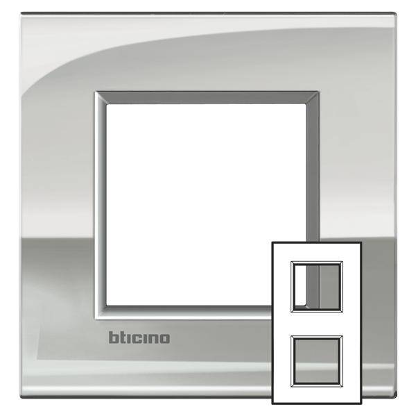Legrand Rahmen Living&Light Grau LNE4802M2PL 1St.