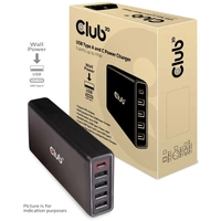 Club3D USB Ladestation 111W 4x USB-C®, 1x USB-A USB PD Schwarz Innenbereich Club3D USB Ladestation 111W 4x USB-C®, 1x USB-A USB PD Schwarz Innenbereich