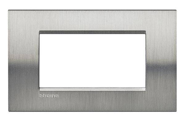 Legrand Rahmen Living&Light Edelstahl LNA4804ACS 1St.