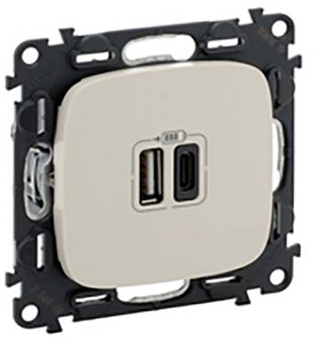 Legrand USB-Steckdose Valena Life Allure Beige 754966 1St.
